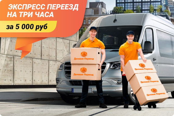 Экспресс переезд: грузовая машина до 12 м³ и 2 специалиста  на три часа за 5 000 руб.!